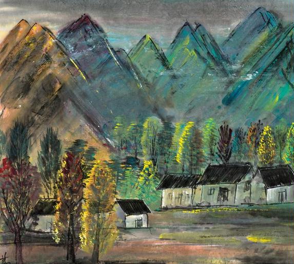 林风眠风景画作 上传人: 感恩天下 2014/3/20 0:00:00 br />