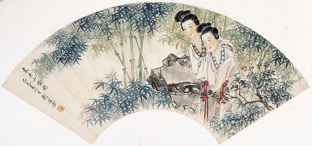 刘凌沧 东吴二乔 扇面 上传人: 感叹众生 2016/3/15 0:00:00 br />